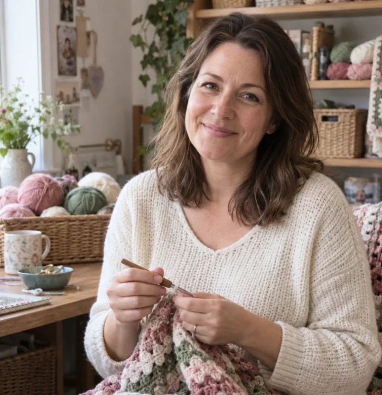 Happy crocheting with Emily