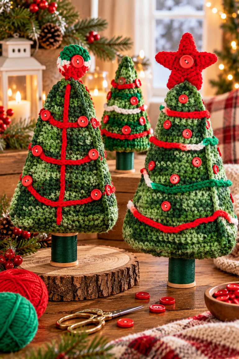 Crochet Christmas Tree Duo Pattern &ndash; 2 Adorable Handmade Christmas Trees for Festive Holiday Decor